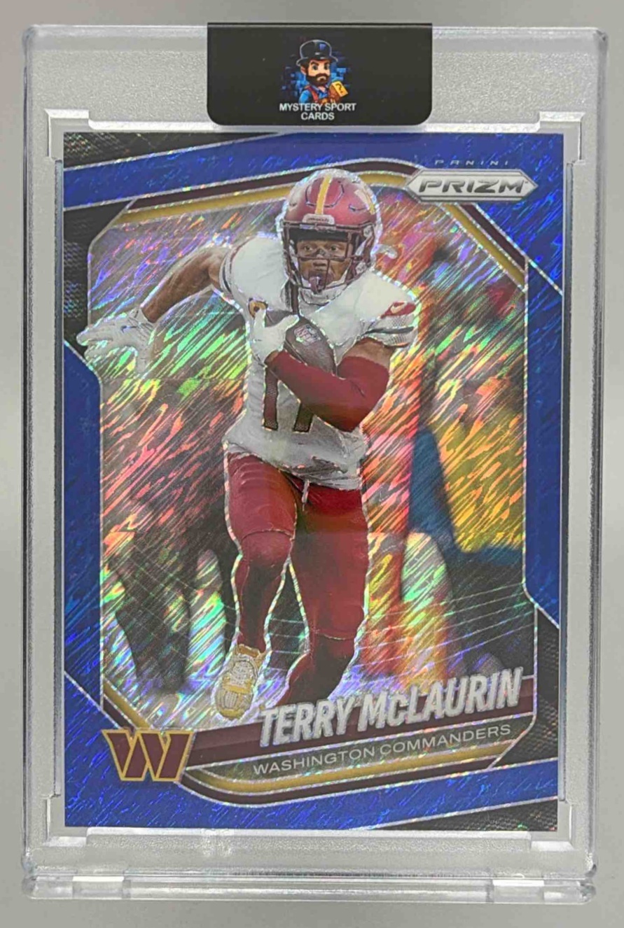 Card image for 2025 Panini Football Prizm Terry McLaurin White /35 #223 Washington Commanders