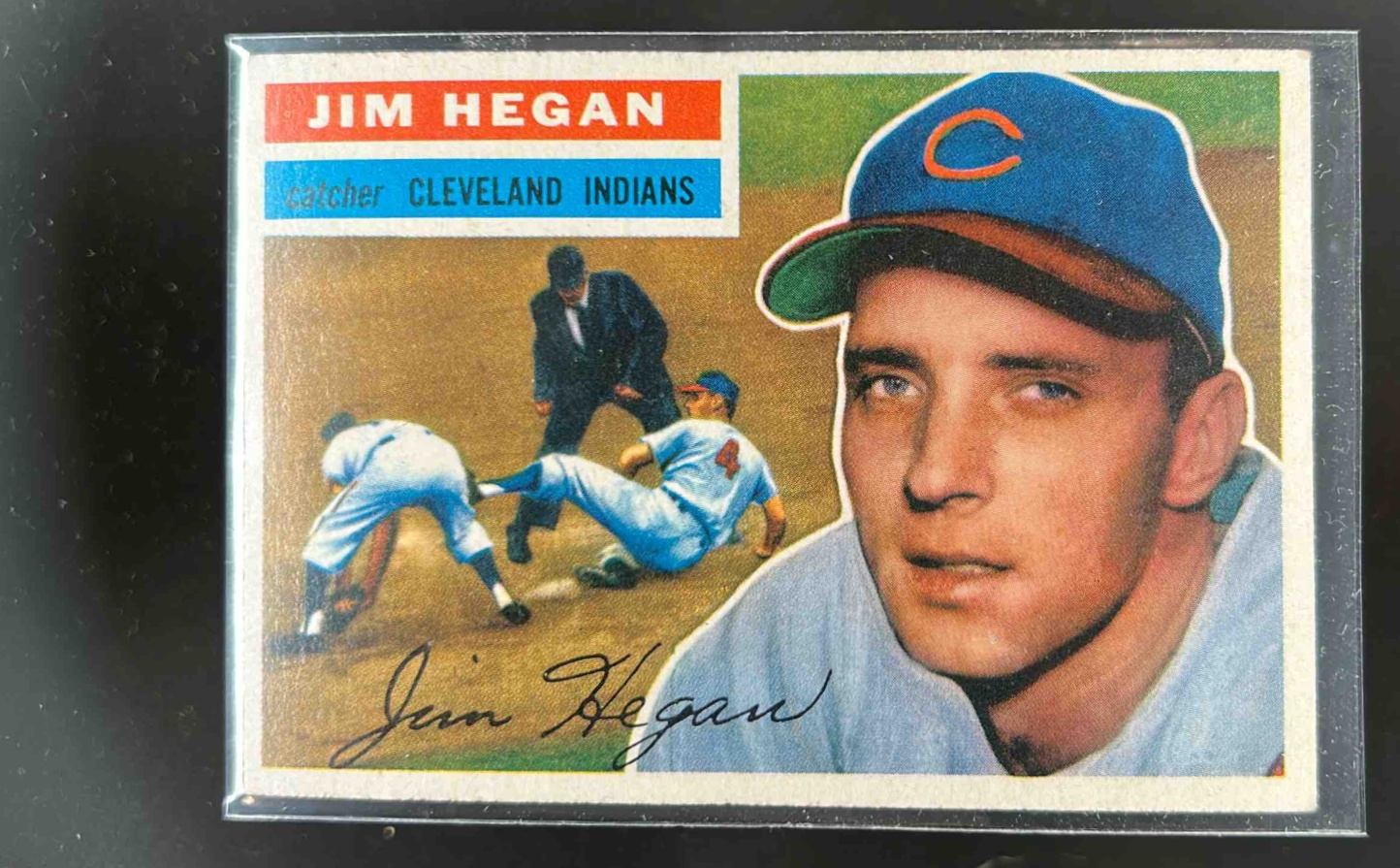 Card image for 1956 TOPPS JIM HEGAN #48A