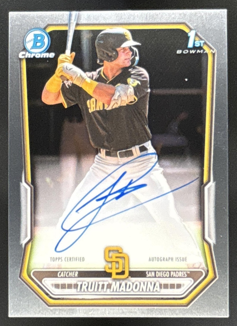 Card image for Truitt Madonna 2026 Bowman Chrome Prospect Auto San Diego Padres
