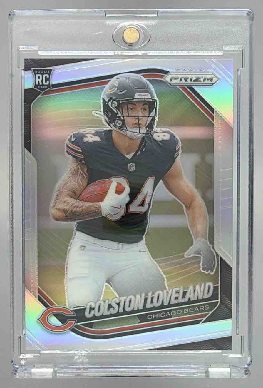 Card image for 2025 Panini Football Prizm Colston Loveland Silver #319 RC Chicago Bears