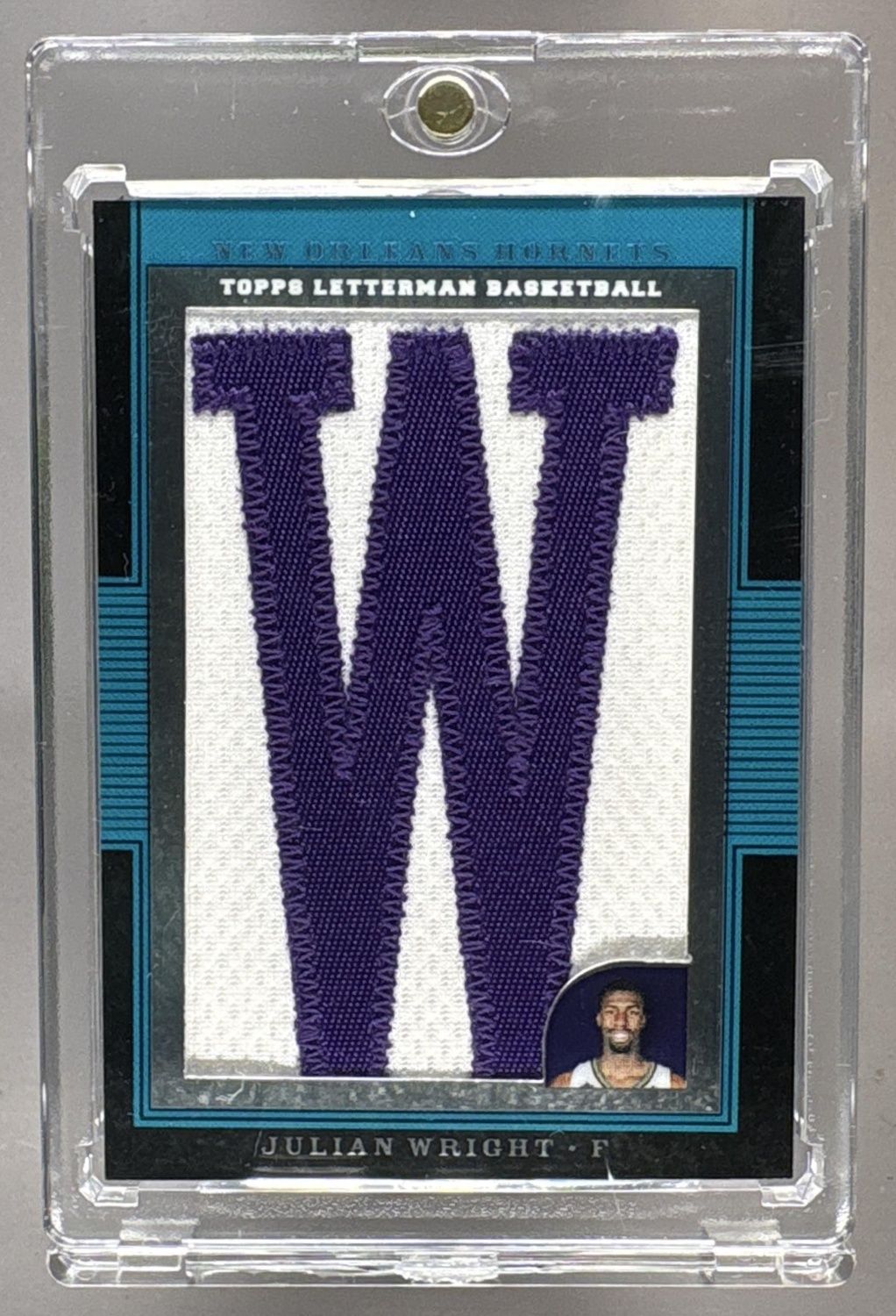 2007-08 TOPPS LETTERMAN JULIAN WRIGHT #LP-JW PATCHES /9 RC