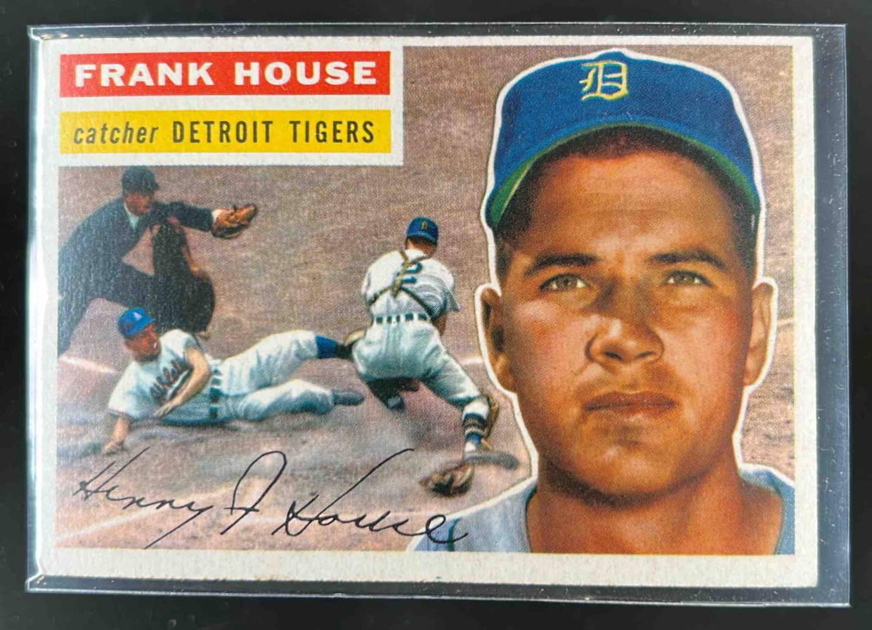 Card image for 1956 TOPPS BASEBALL FRANK HOUSE #32A DETROIT TIGERS