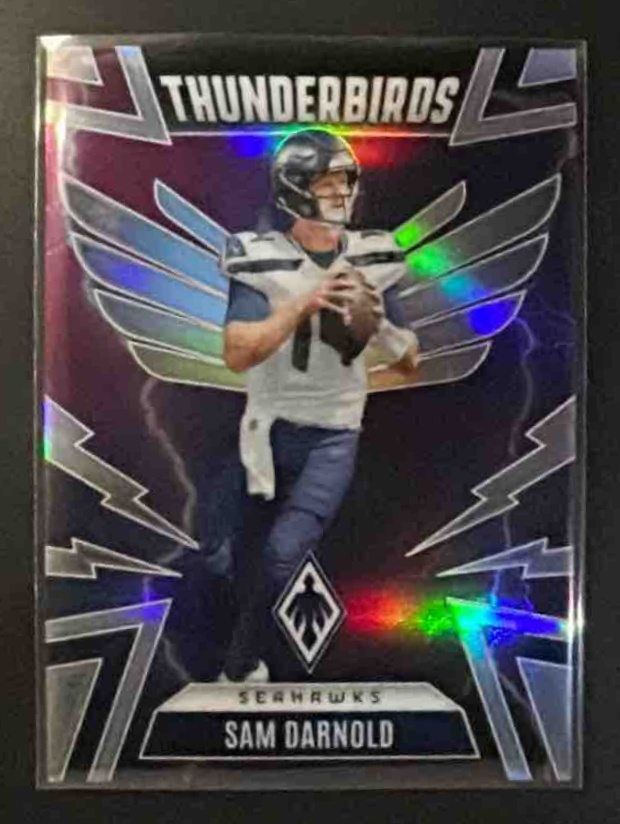 Card image for 2025 Panini Phoenix Sam Darnold #45 Thunderbirds Seahawks
