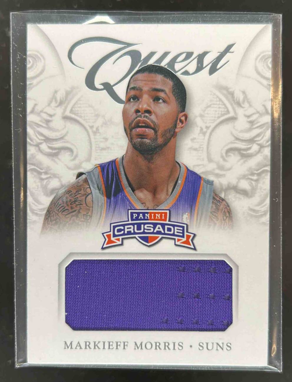 Card image for 2012-13 PANINI CRUSADE MARKIEFF MORRIS QUEST MEMORABILIA #55 RC PHOENIX SUNS