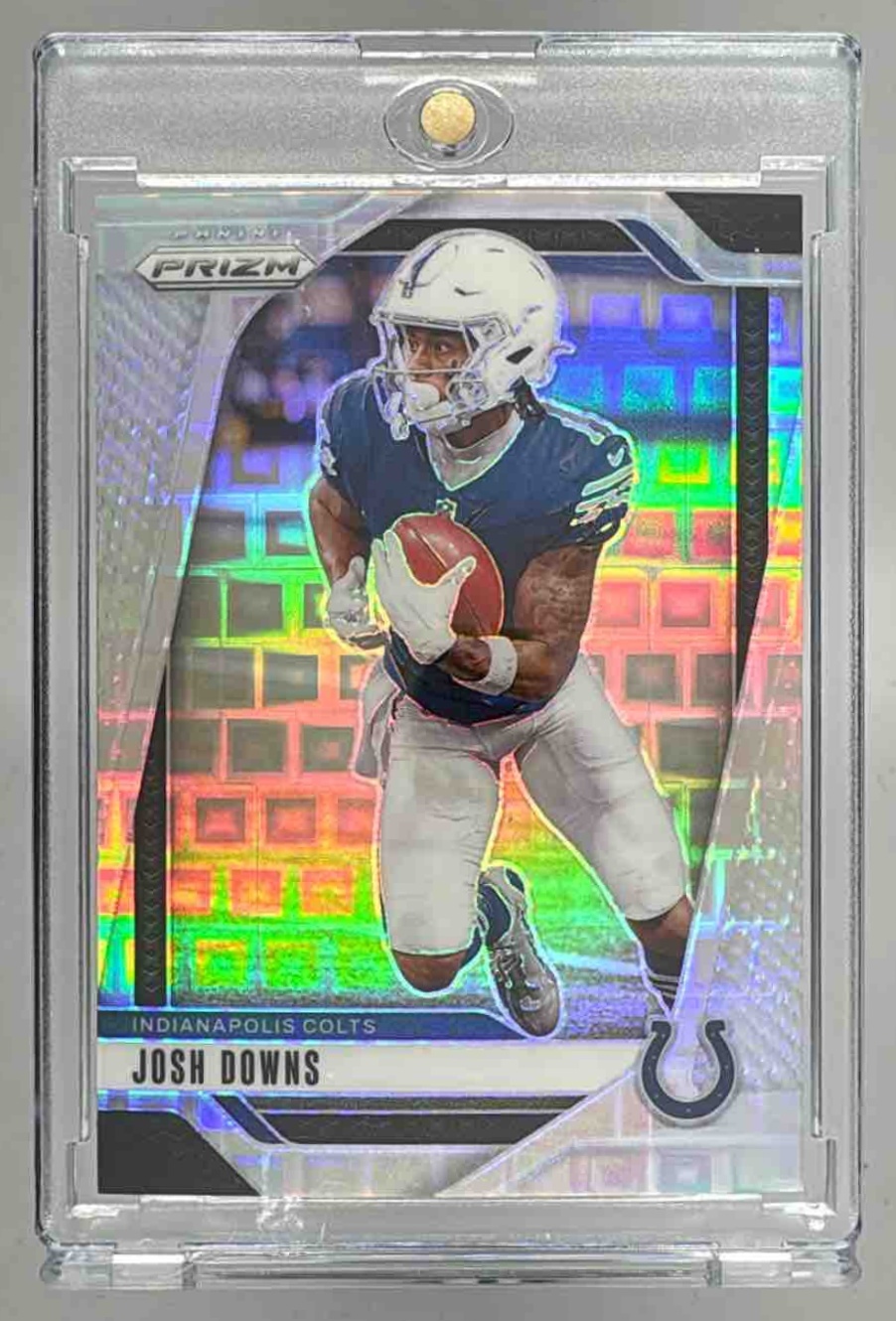 Card image for 2024 Panini Football Prizm Josh Downs Pandora /400 #122 Indianapolis Colts