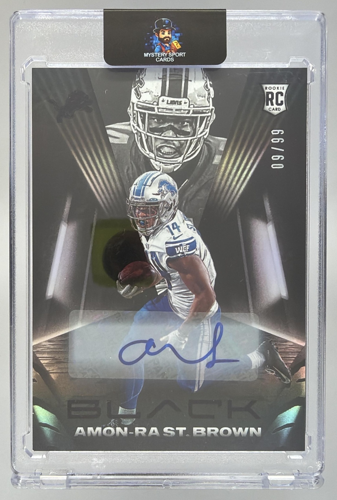 Card image for 2021 Panini Gold Standard Amon-Ra St. Brown Rookies Auto /149 #134 RC Lions