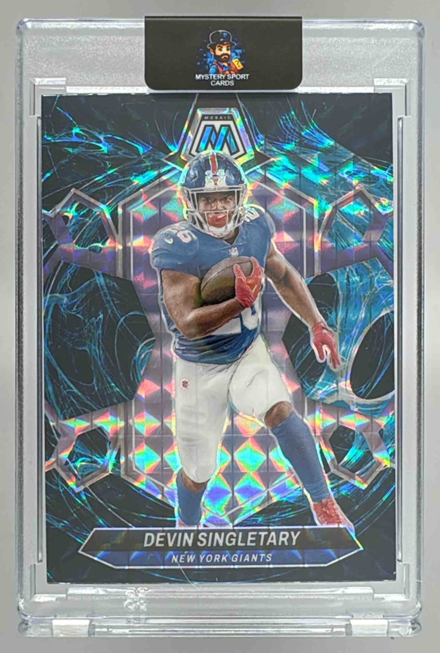 Card image for 2024 Panini Football Mosaic Devin Singletary #163 New York Giants