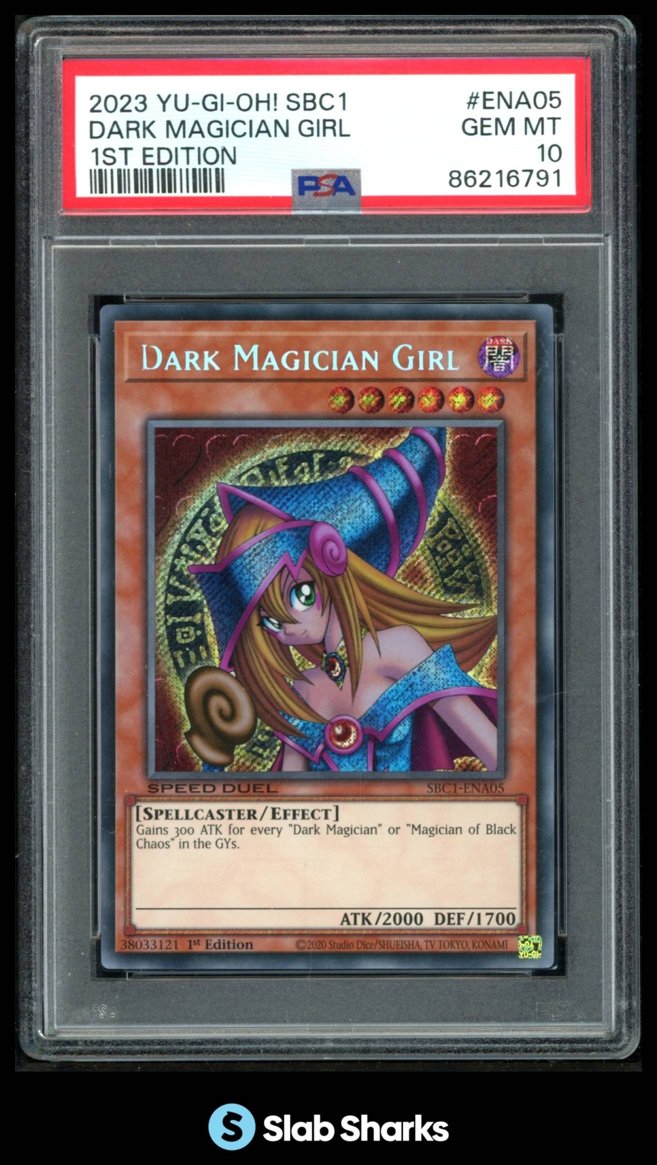 2023 YU-GI-OH! SBC1 1ST EDITION #ENA05 DARK MAGICIAN GIRL